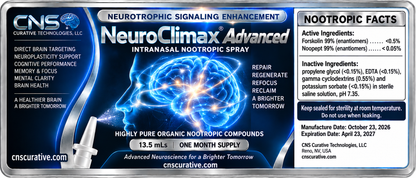 NeuroClimax Advanced nootropic intranasal formulation- intended to maintain brain health, enhance focus and mental productivity My Store